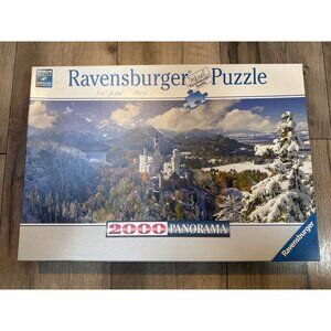 Ravensburger 2000 Piece Panorama Puzzle Neuschwanstein Castle 52" X 24" New